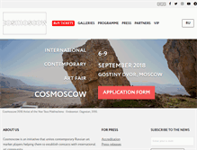 Tablet Screenshot of cosmoscow.com